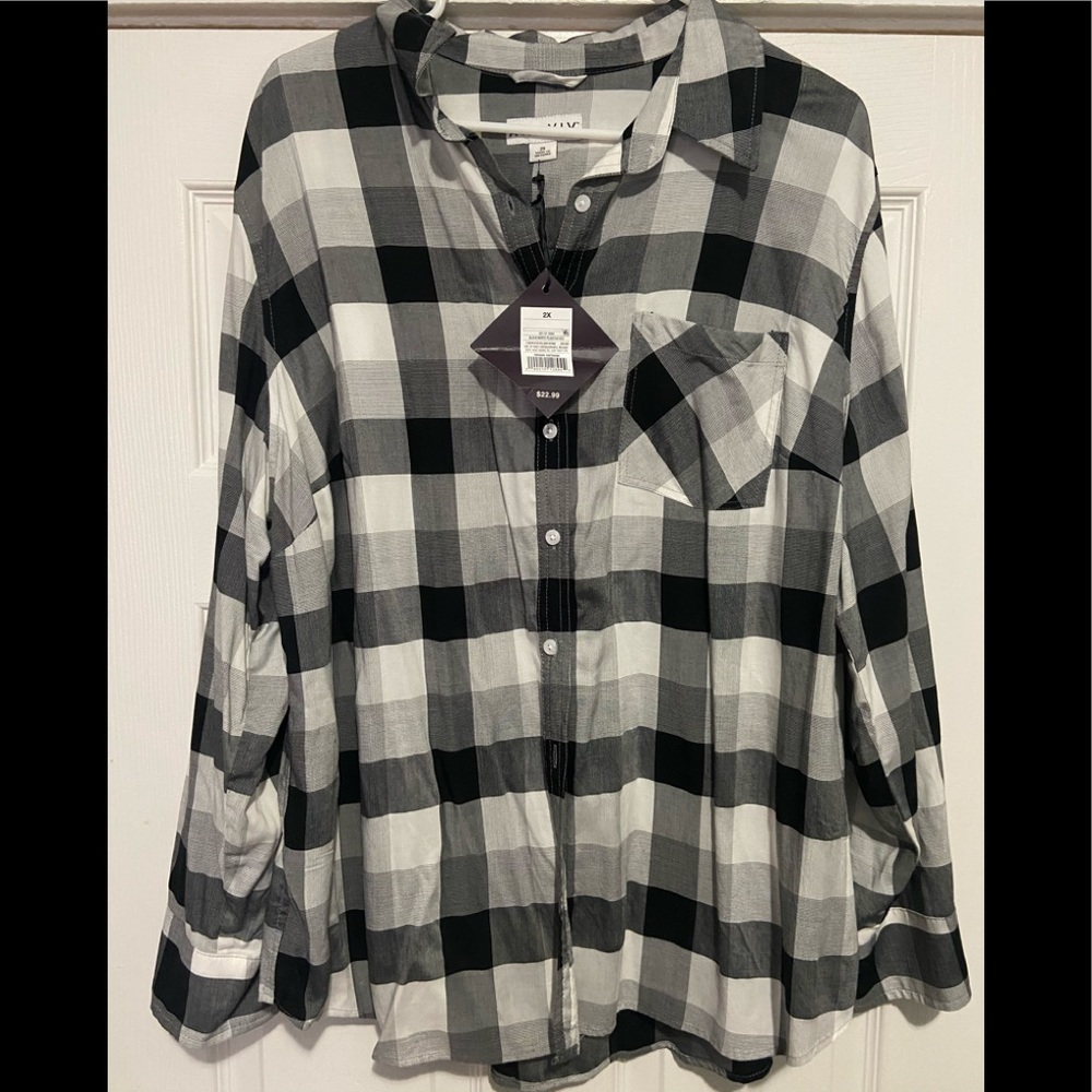 Ava & Viv 2x button down